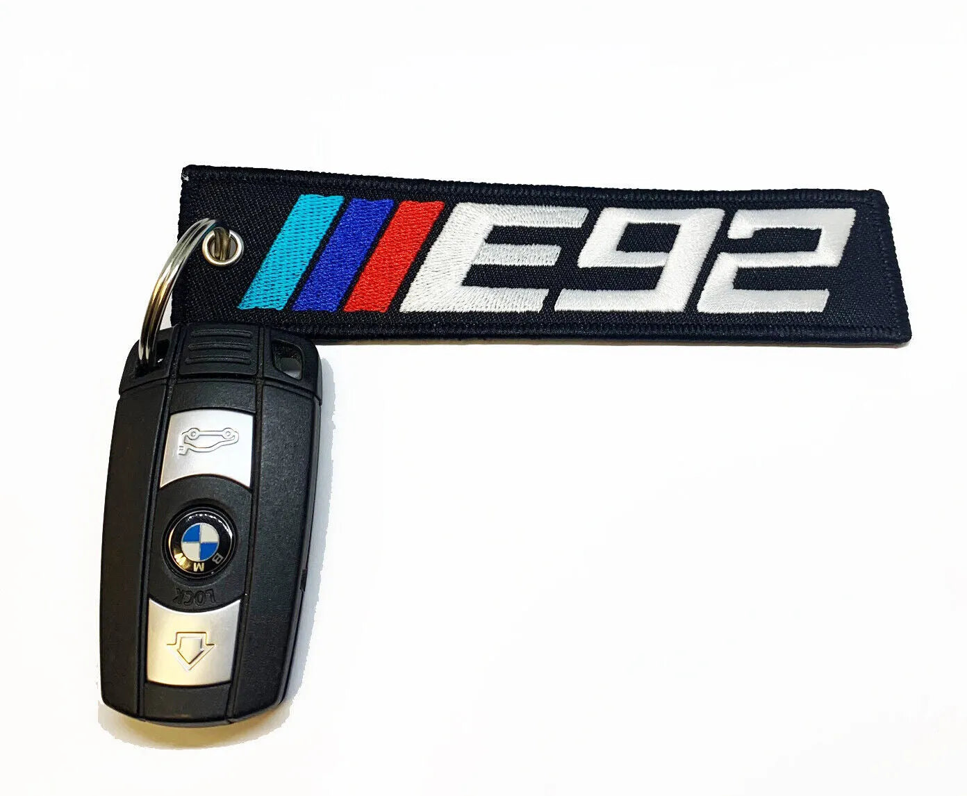 E92 Key Tag / E92 Key Chain Black ( TRI Colors) for All BMW E92