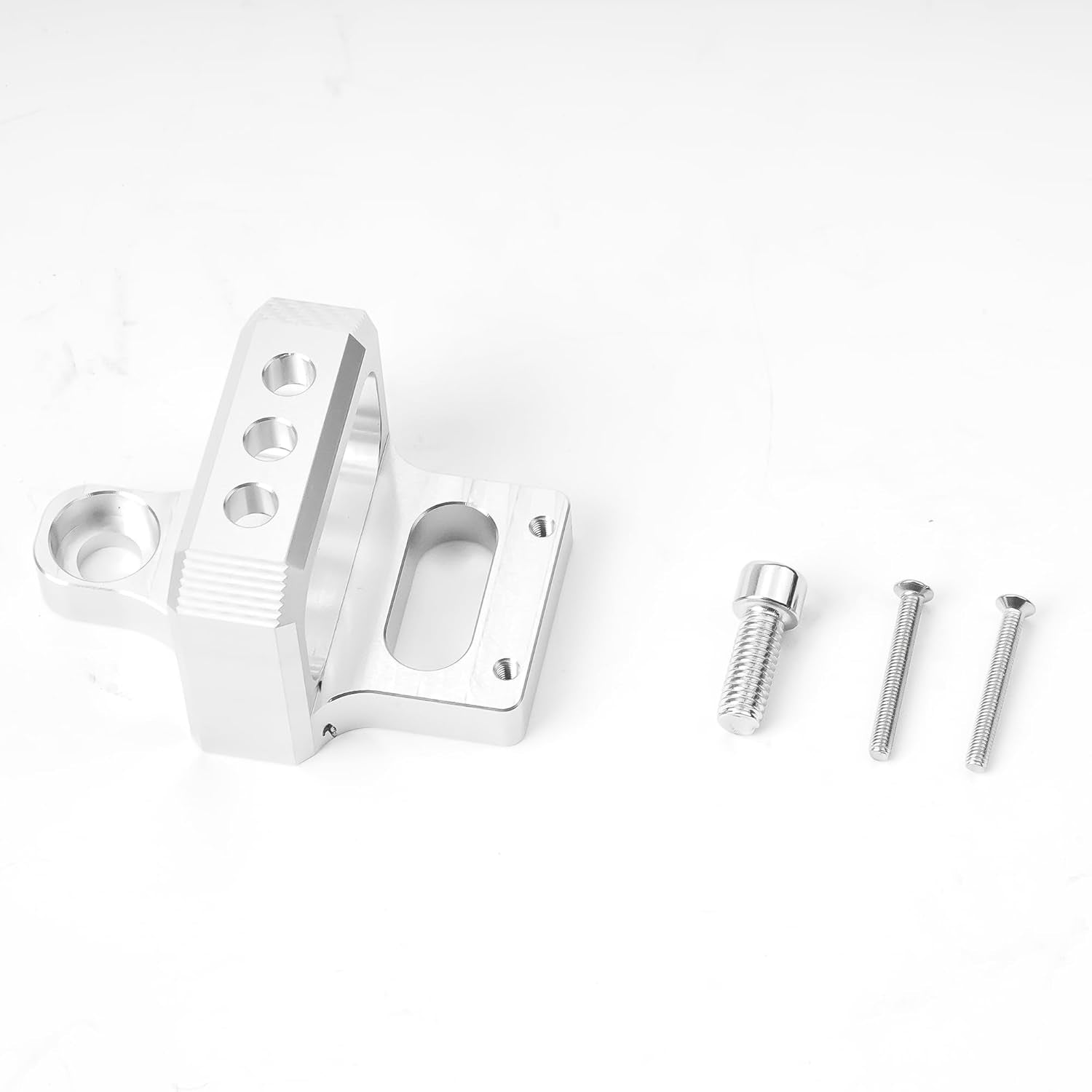 Billet 3 Port for MAC, AEM Boost Controller Solenoid Valve Mount Holder Bracket Kit CNC Billet Aluminum Silver