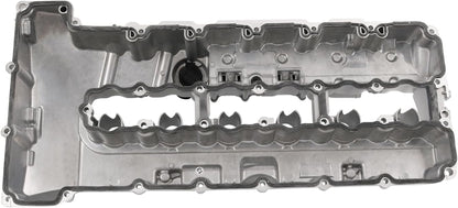 Upgraded Aluminum Engine Valve Cover with Gaskets 11127565284 Replacement for BMW 135I 335I 535I 740I 740Li M2 M235I M240I L6 Z4 X6 N54 Turbo 3.0L Valve Cover Kit Replace 264-936, 264936, 7565284