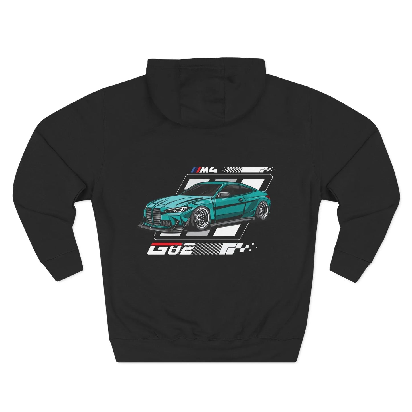 BMW M4 G82 Hoodie — Three-Panel Fleece Car Enthusiast Pullover