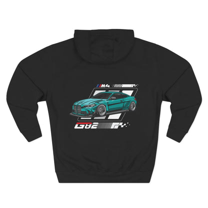 BMW M4 G82 Hoodie — Three-Panel Fleece Car Enthusiast Pullover