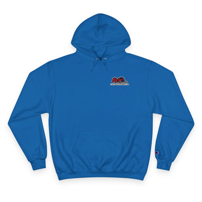 Corn Mascot Hoodie — Fueling Fun Graphic Champion Hoodie