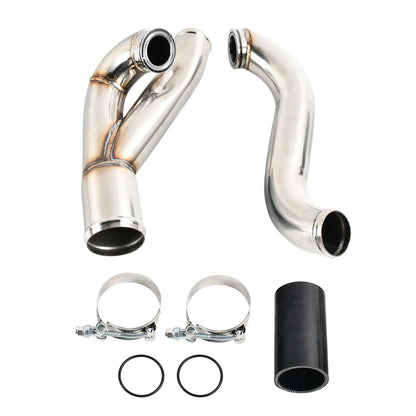 2" Stainless Turbo Outlet Charge Pipe Kit for 2007-2013 BMW 335I 335Is N54 3.0L