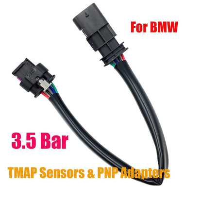 ALLLMOST TMAP Sensors & PNP Adapters 3.5 Bar N55 N54 N20 Compatible with E90 E92 E93 F10 F30 F32 F22 F23 F25 F36 F33 F80 F82 F83 F85 F86 Z4, Black