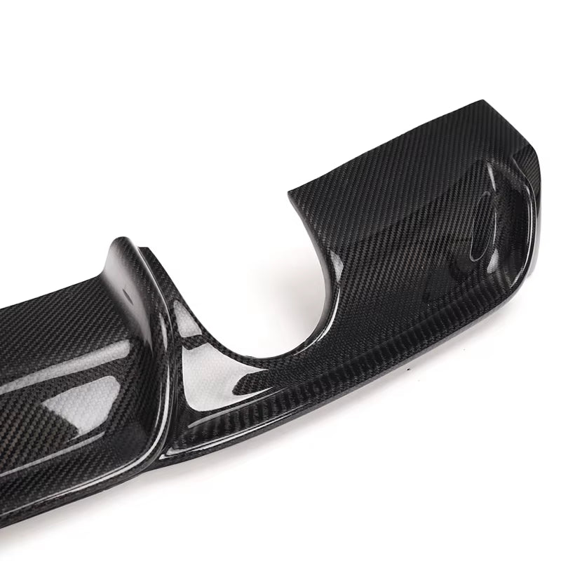 M Performance M Tech F30 Carbon Fiber Rear Lip Single Output Diffuser for BMW F30 318 320 328 335 340 with M Package 2012-2018