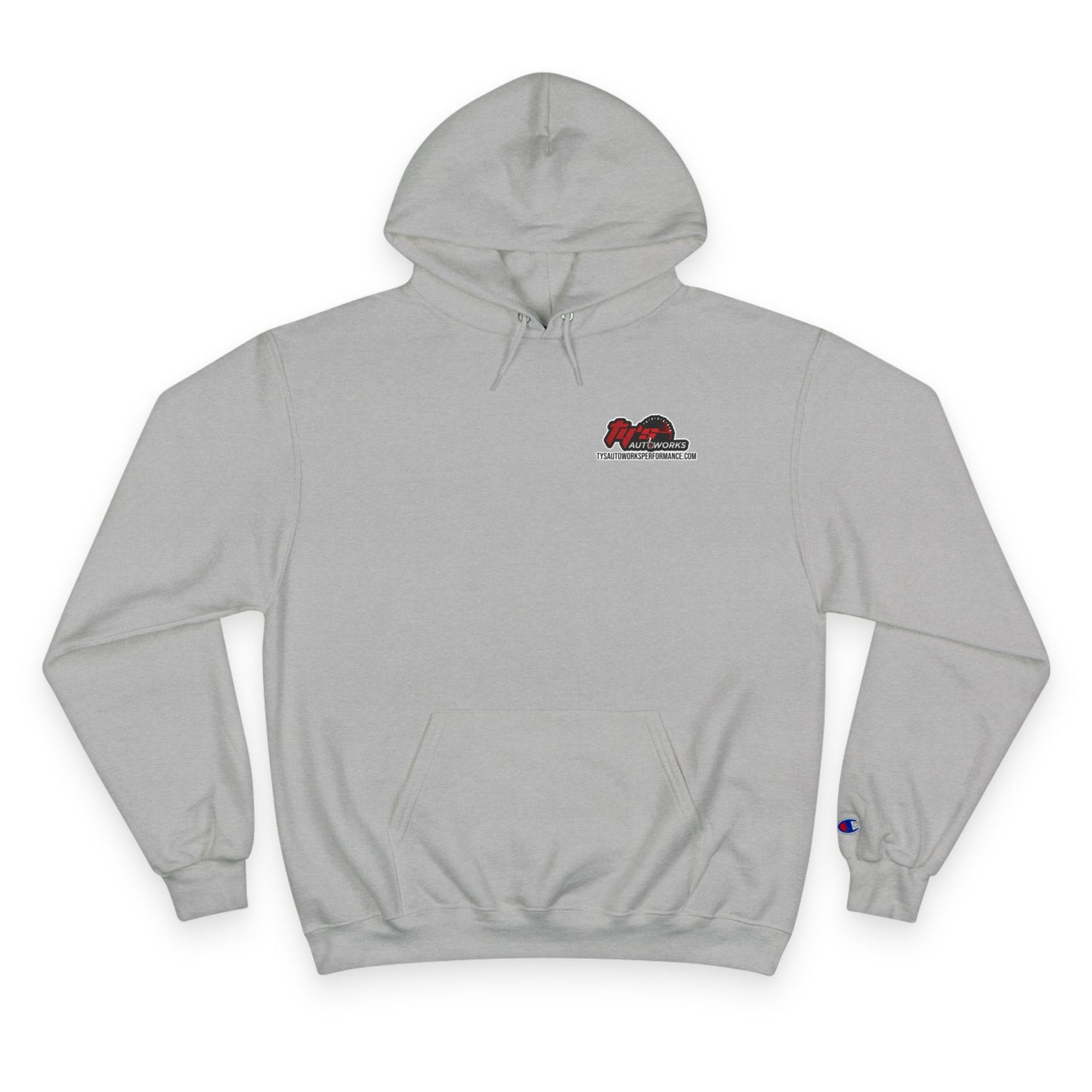 Corn Mascot Hoodie — Fueling Fun Graphic Champion Hoodie