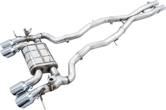 AWE Switchpath Catback Exhaust for BMW G8X M3/M4 - Chrome Silver Tips - 3025-43480