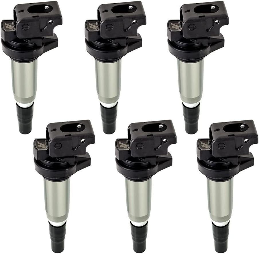 Ignition Coil Compatible with BMW M54, N20, N52, N54, N55, N62, S54, S62 2002+, Set of 6