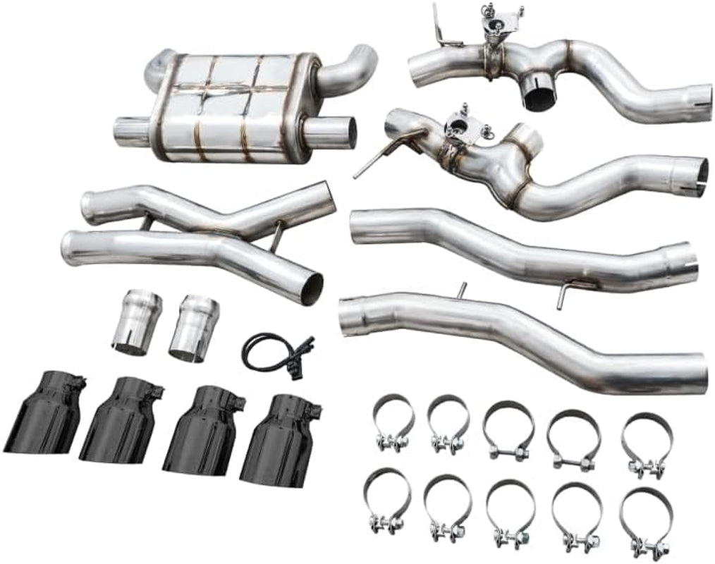 AWE Switchpath Catback Exhaust for BMW G8X M3/M4 - Diamond Black Tips - 3025-42480