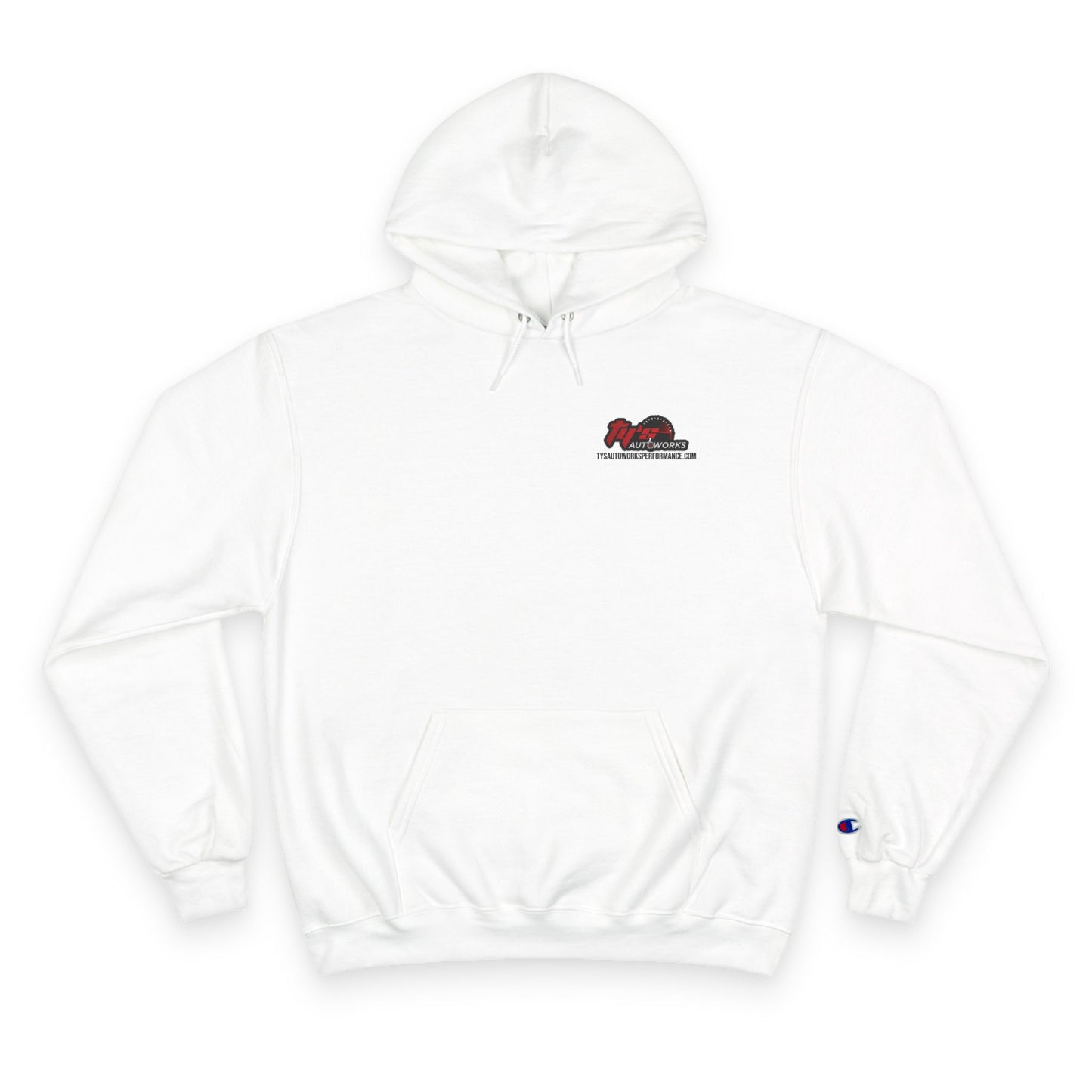 Corn Mascot Hoodie — Fueling Fun Graphic Champion Hoodie