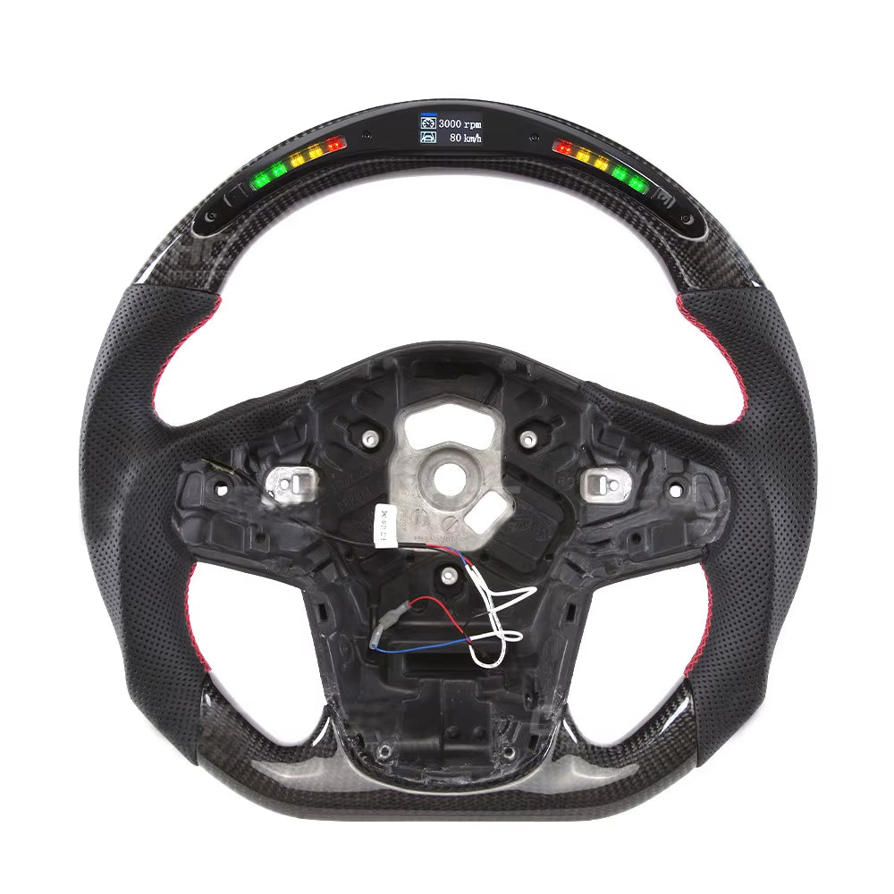 Car Modified Smart LED Carbon Fiber Steering Wheel for Toyota Supra GR A90 MK5