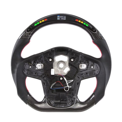 Car Modified Smart LED Carbon Fiber Steering Wheel for Toyota Supra GR A90 MK5