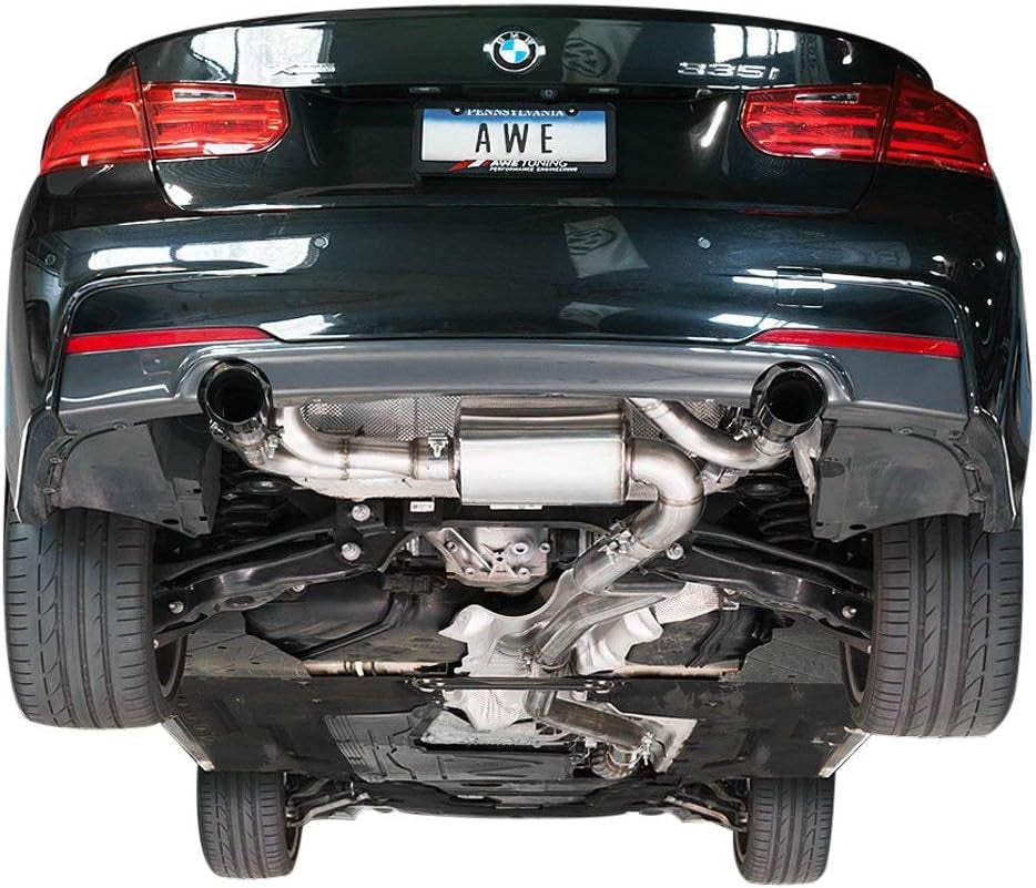 3010-33028 BMW F3X 335I/435I Touring Edition Axle Back Exhaust (- Diamond Black Tips 90Mm)