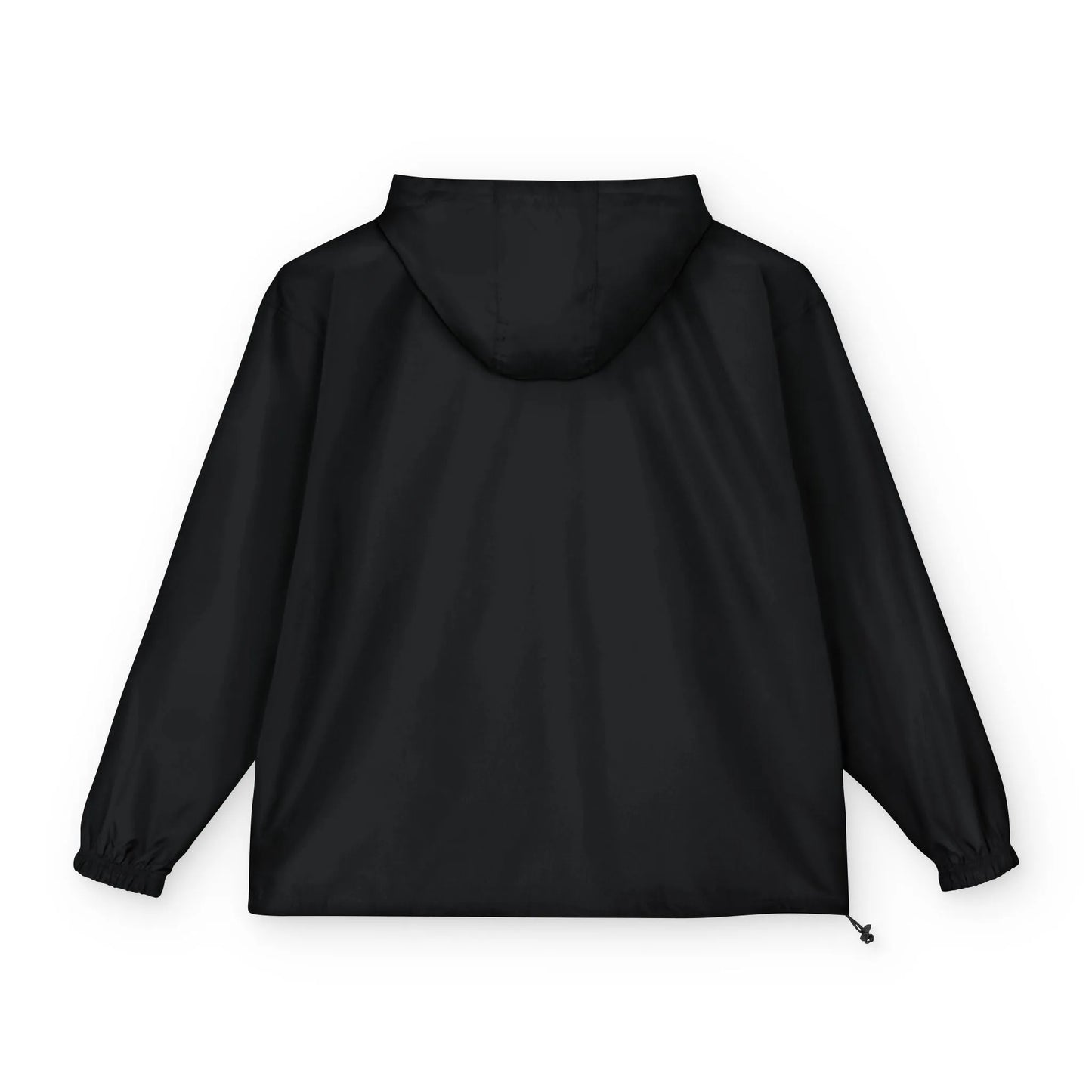 Black Packable Anorak Jacket with Small Graphic Logo