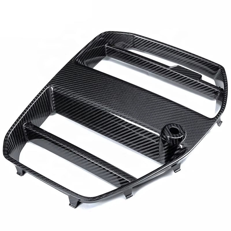 Dry G80 M3 Carbon Fiber Front Grille V Style Carbon Fibre Gront Bumper Grill Nose Trim for BMW G80 M3 G82 G83 M4 without ACC