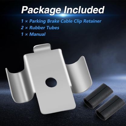 Upgraded Stainless Steel Parking Brake Cable Clip Retainer with Rubber Tubes Compatible with BMW 1 Series F20/F21, 2 Series F22/F23, 3 Series F30/F31, 4 Series F32/F33/F36 Replace#: 34406854898