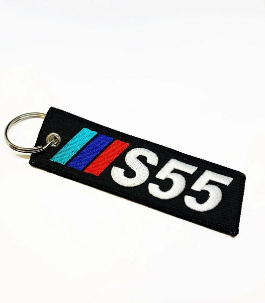 S55 Key Tag / S55 Key Chain Black ( /M Colors) for BMW S55 Engine