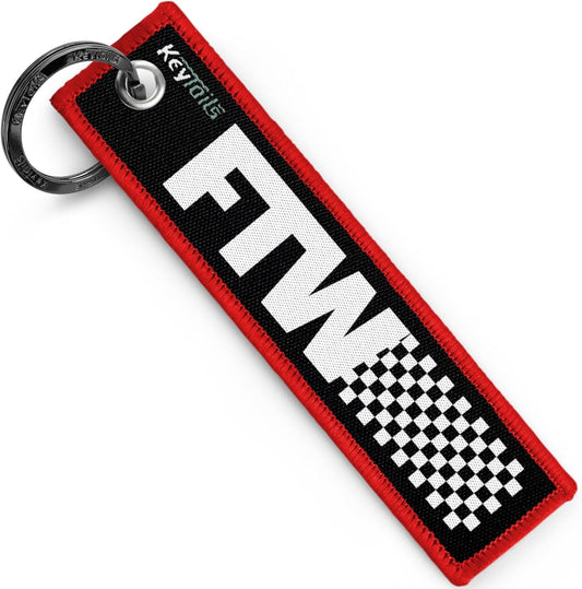 Keychains, Premium Quality Key Tag for Motorcycle, Car, Scooter, ATV, UTV [FTW - for the Win, Forever Two Wheels]