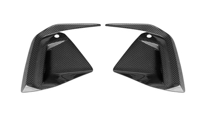 G60  Design Dry Carbon Fiber 3K Twill Car Accessories Front Air Vent Fog Lamp Frame for BMW 5 Series G60 2024-UP