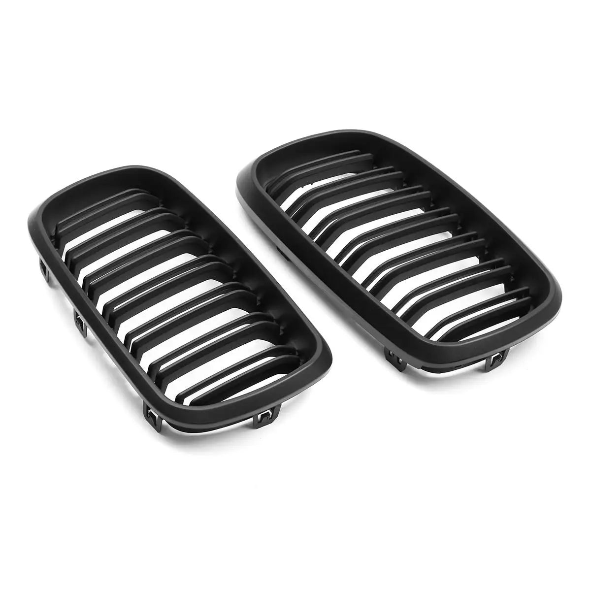 Glossy/Matte Black Front Kidney Grilles For BMW F15 F16 X5 X6 F85 F86 X5M X6M 2014-2017