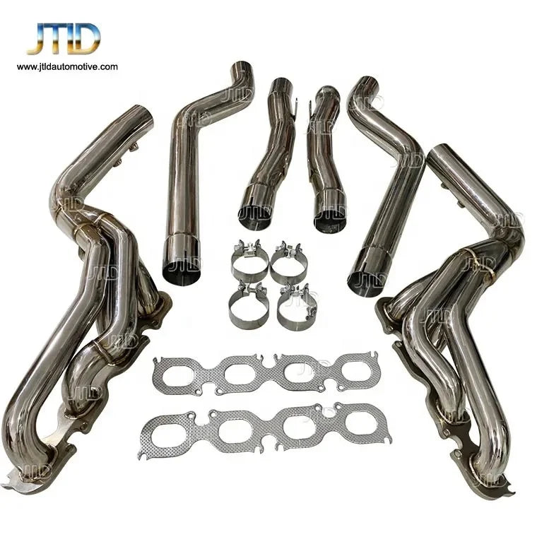 High Flow Catless Downpipes with Heat Shield For BMW M5 M8 F90 F91 F92 F93 S63