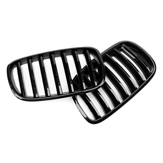 BMW X5 X6 E70 E71 Glossy Black Front Grille 2007-2014