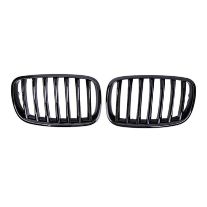 BMW X5 X6 E70 E71 Glossy Black Front Grille 2007-2014