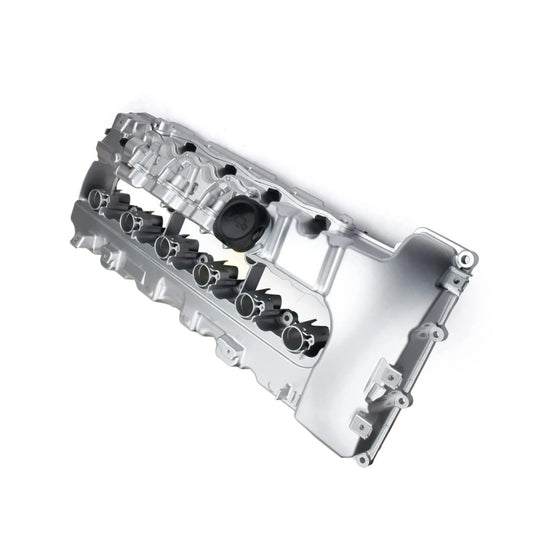 Upgraded Aluminum Engine Valve Cover with Gaskets 11127565284 Replacement for BMW 135I 335I 535I 740I 740Li M2 M235I M240I L6 Z4 X6 N54 Turbo 3.0L Valve Cover Kit Replace 264-936, 264936, 7565284