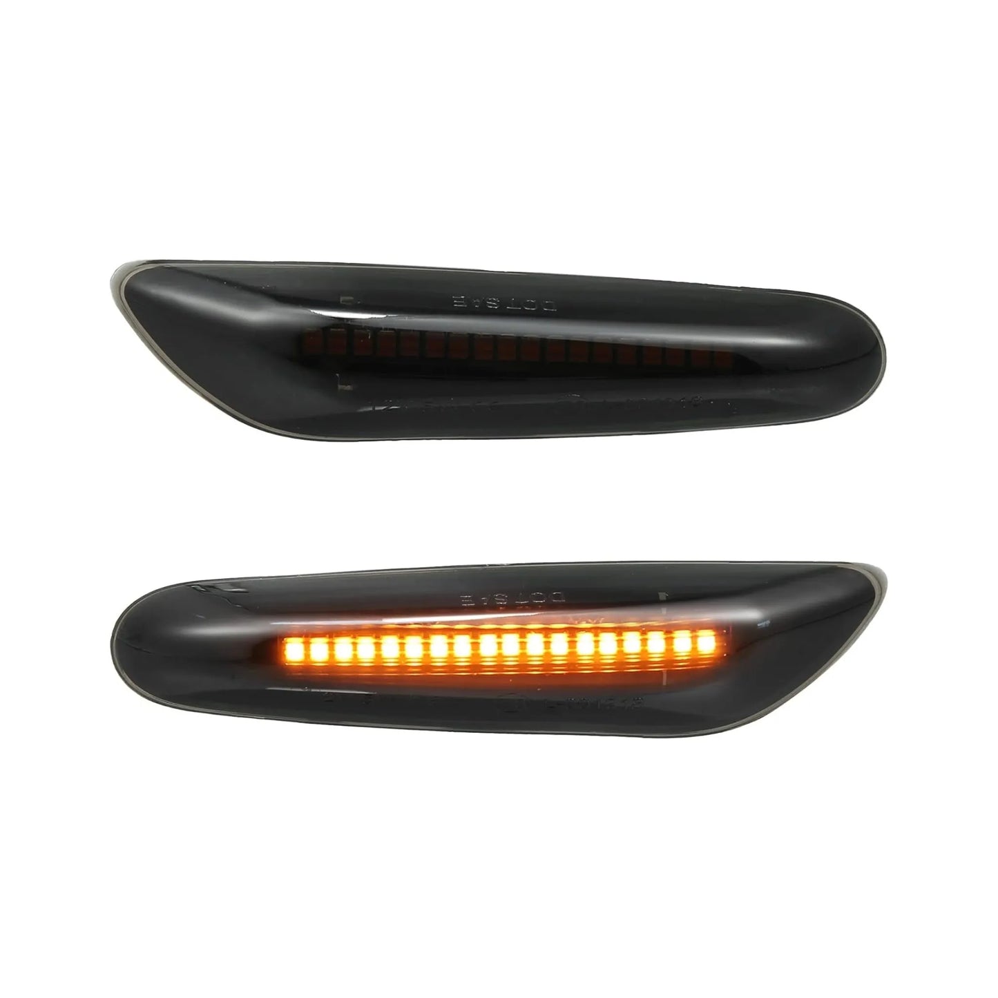 LED Turn Signals for BMW 1 3 5 Series E36 E46 E60 E87 E90 E92 X1 X3 Fender Side Marker Amber Light Assemblies Front Flowing LED Lamps Lights 2Pcs