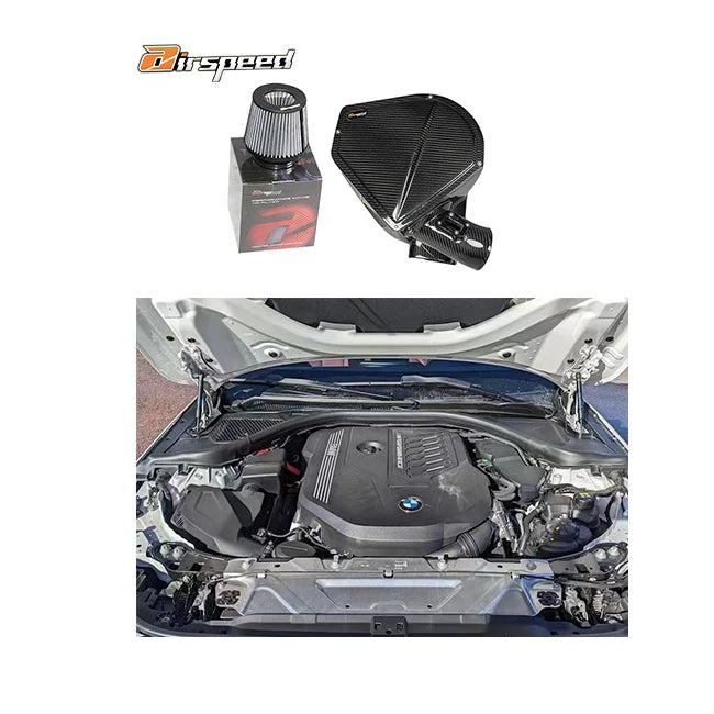 Car Dry Carbon Fiber Cold Air Intake System for M340i M440i G20 G22 G23 G26 B58 3.0T