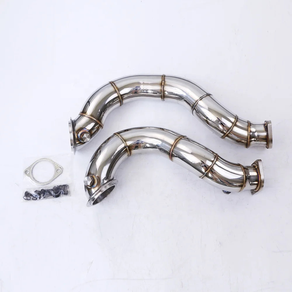 3 Inch Cast Stainless Steel Catless N54 Downpipe V2 N54 For BMW