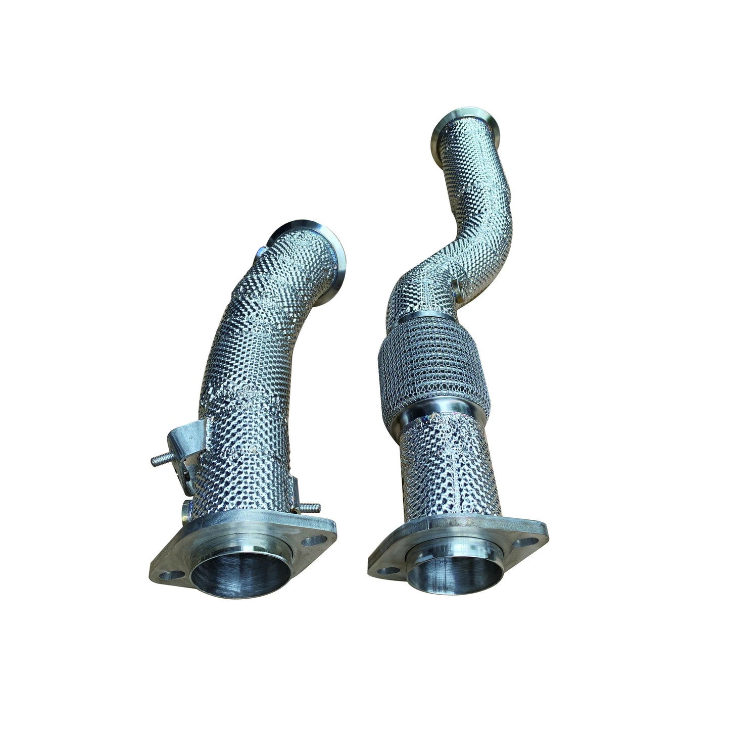 For BMW G80 M3 G82 M4 S58 3.0T Engine Cat-free Downpipe Catalytic Converter Exhaust System With Heat Shield