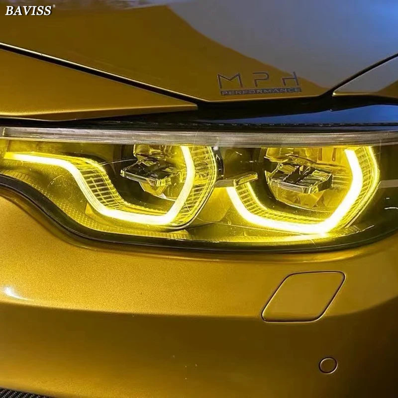 Yellow DRL For 2018 2020 BMW M3 F80 M4 F82 F36 LCI 430i 440i