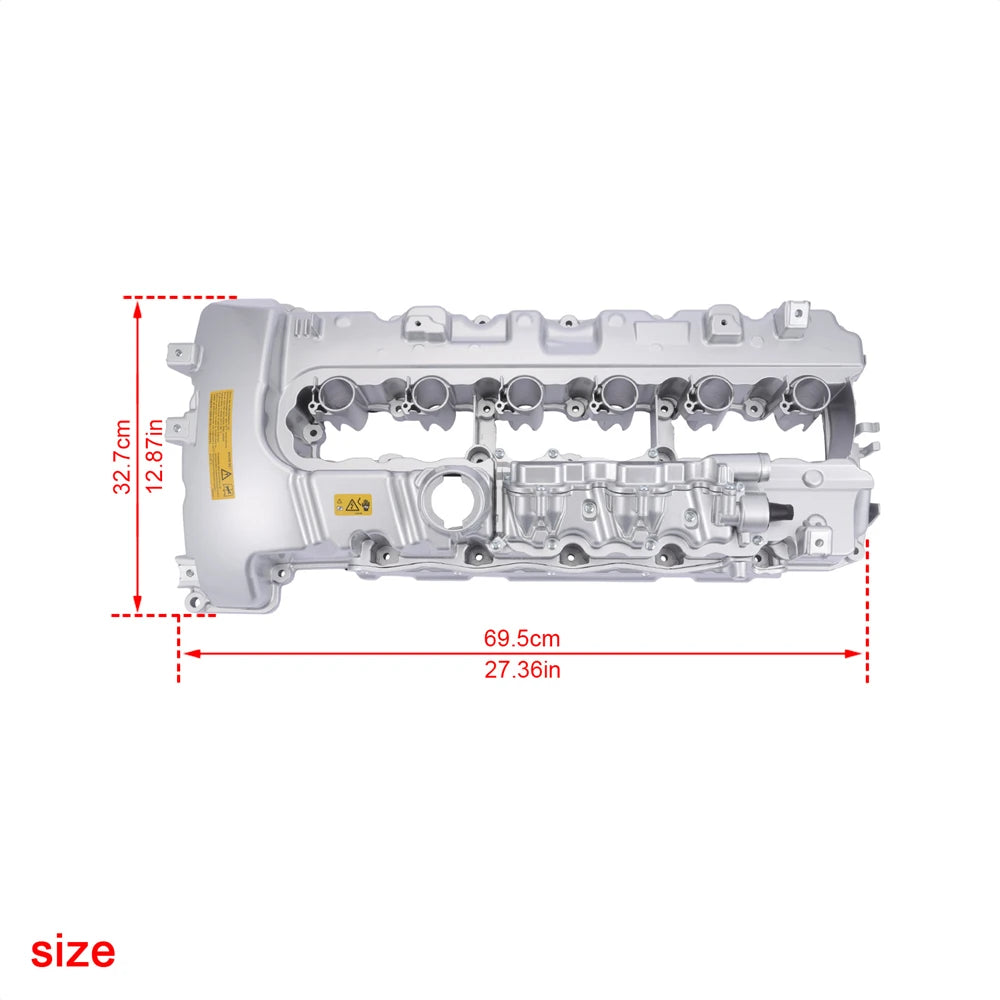 Aluminum Engine Valve Cover w/Gaskets Kit for BMW N54