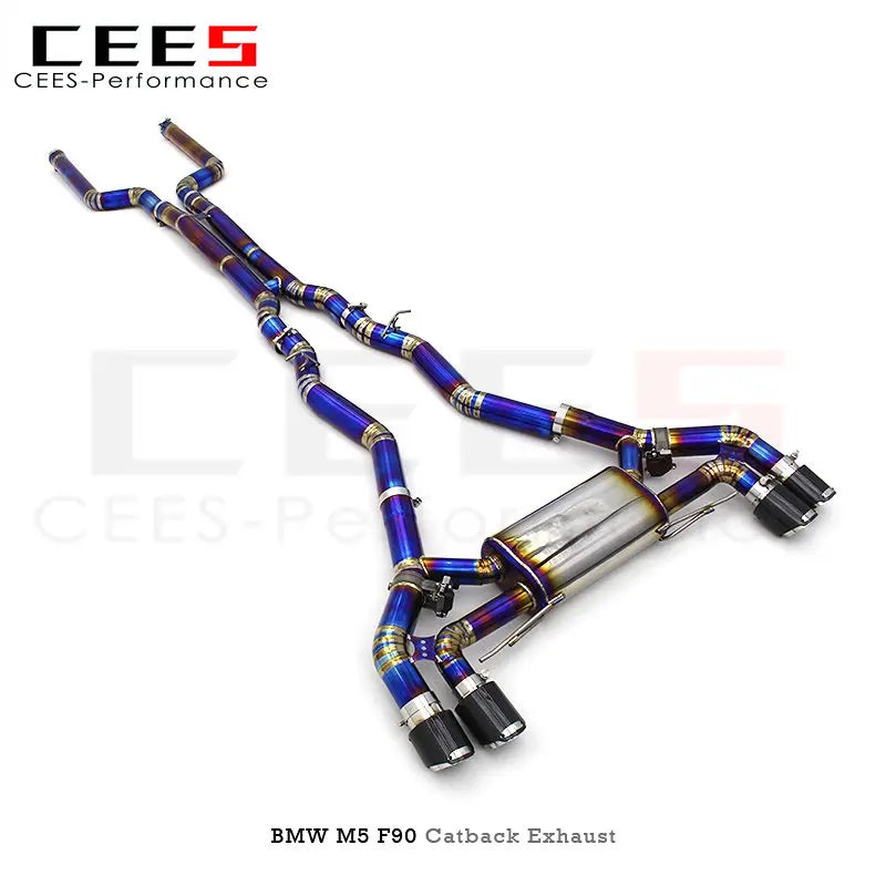 Catback Exhaust for BMW M5 F90 4.4T 2018-2023 Racing Car Valvetronic Exhaust Pipe Muffler Titanium Alloy Exhaust System