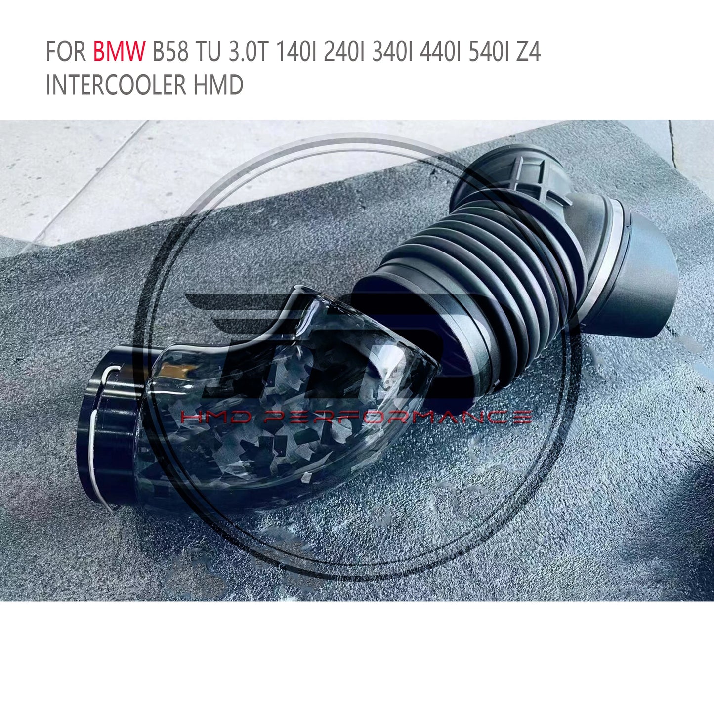 HMD For B58 TU 3.0T 140i 240i 340i 440i 540i Z4 Toyota supra enlarged intercooler titanium alloy turbo tube