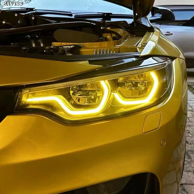 Yellow DRL For 2018 2020 BMW M3 F80 M4 F82 F36 LCI 430i 440i