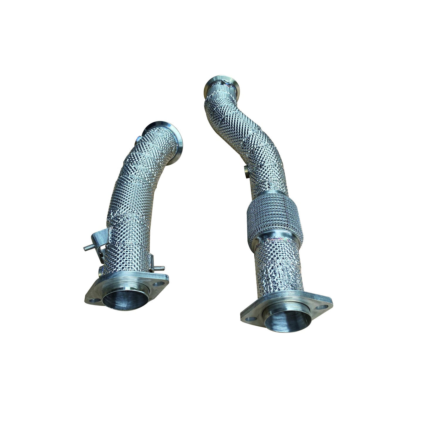 For BMW G80 M3 G82 M4 S58 3.0T Engine Cat-free Downpipe Catalytic Converter Exhaust System With Heat Shield