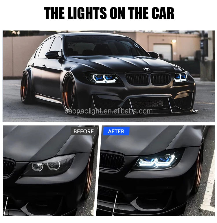 M4 Style Headlamp for 2005-2012 BMW E90 Led Headlight 328i 335i 328xi 335d 335xi