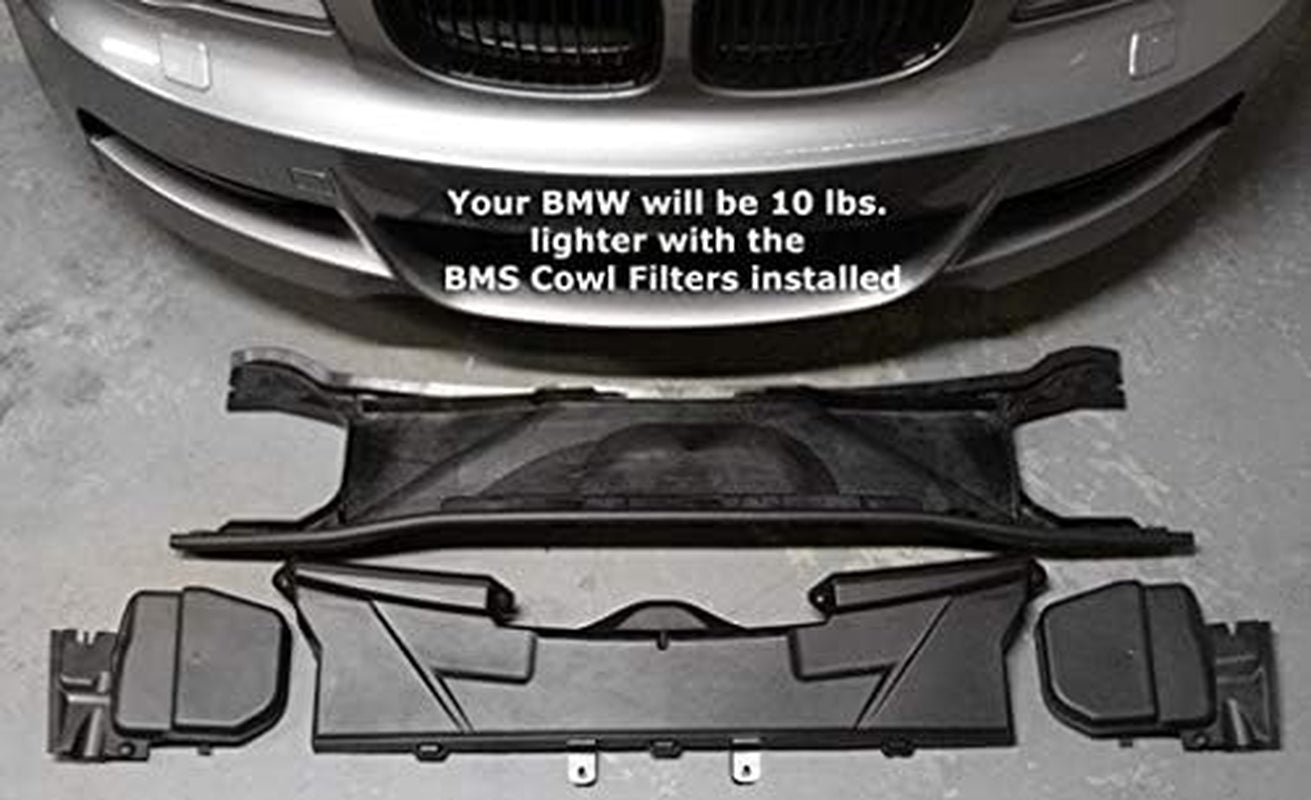 BMS Cowl Filters Compatible with E Chassis BMW 135 335 & X1