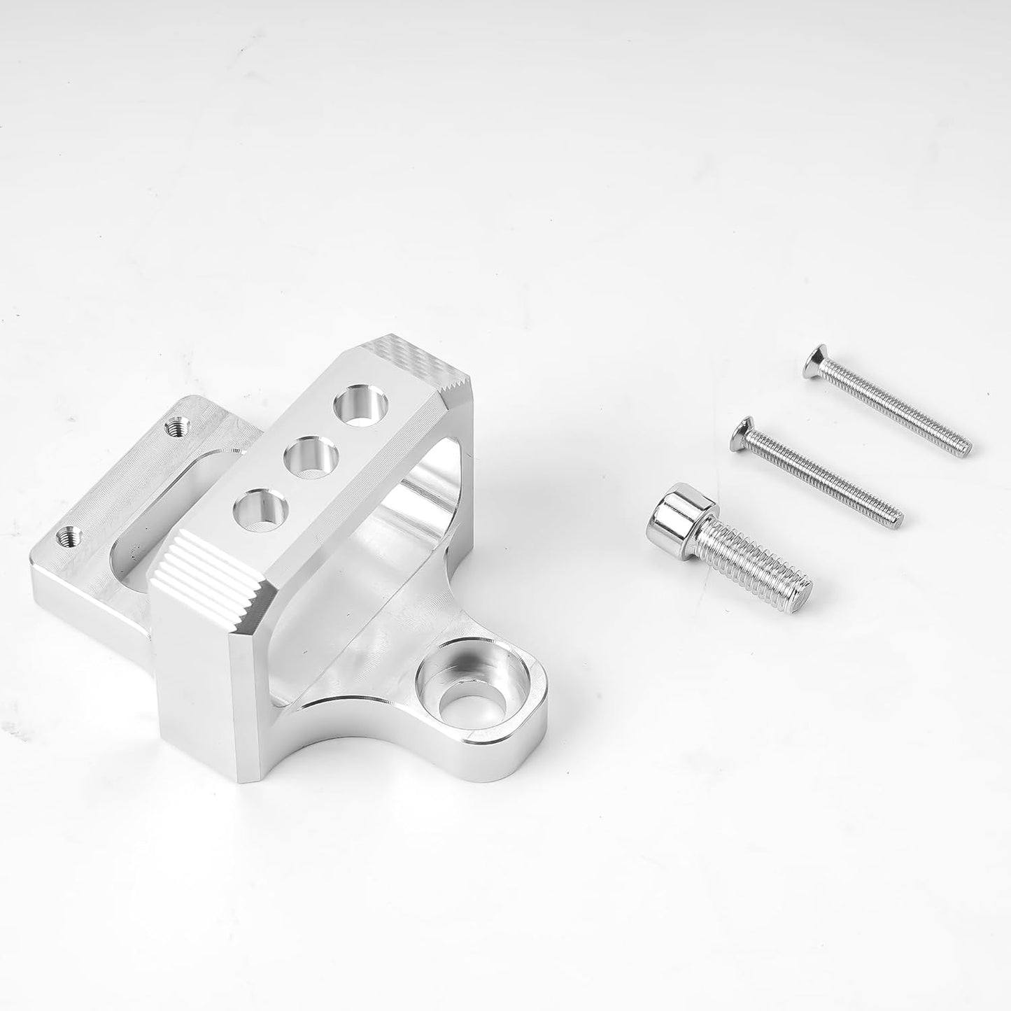 Billet 3 Port for MAC, AEM Boost Controller Solenoid Valve Mount Holder Bracket Kit CNC Billet Aluminum Silver