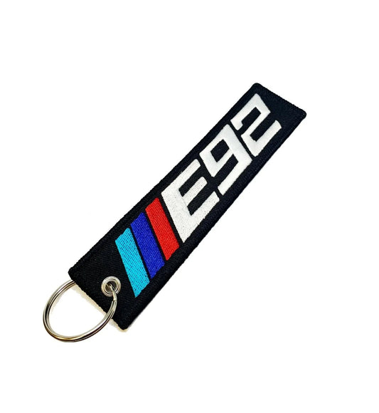 E92 Key Tag / E92 Key Chain Black ( TRI Colors) for All BMW E92