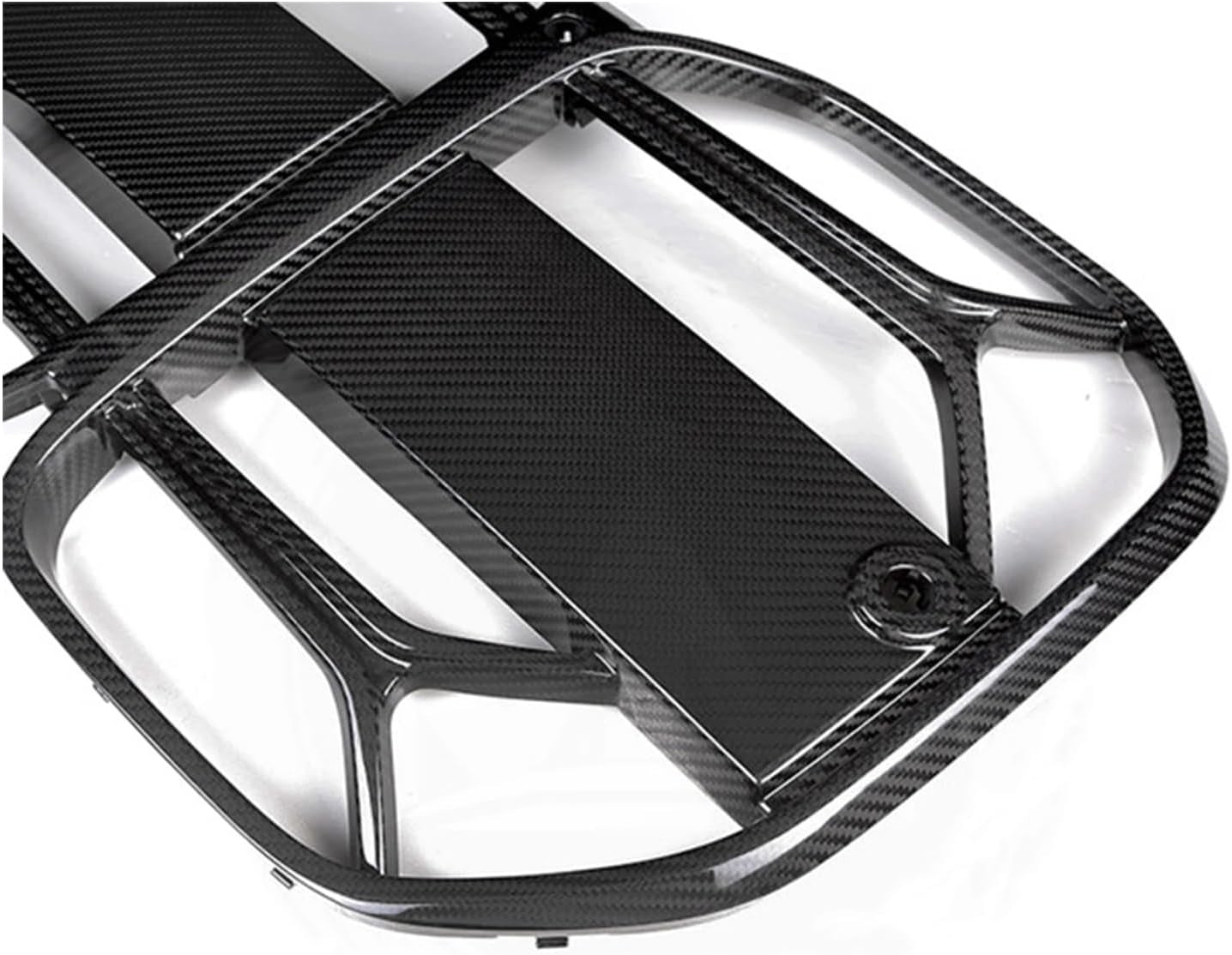 Front Bumper CSL Style Replacement Mesh Grill Compatible for BMW 4 Series G22 G23 430I & M440I 2021+ Carbon Fiber(Carbon)