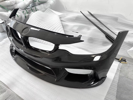 3D Style Carbon Fiber Body Kit Bumper Front Bumper for BMW M3/M4 F80/F82(Full Carbon Fiber)