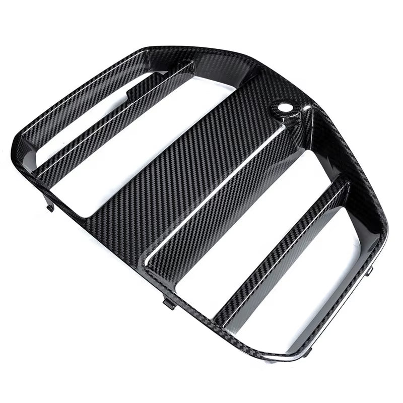 Dry G80 M3 Carbon Fiber Front Grille V Style Carbon Fibre Gront Bumper Grill Nose Trim for BMW G80 M3 G82 G83 M4 without ACC