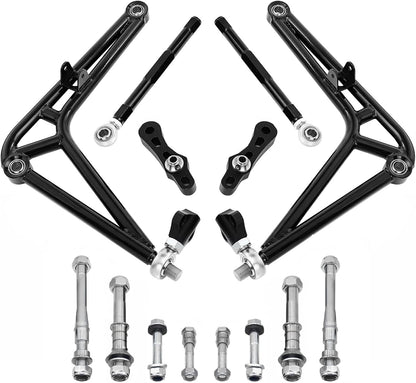 Upgraded Front Steering Drift Lower Control Arm Wide Angle Kit for BMW E46 Chassis 323I/Ci 325I/Ci/Xi 328I/Ci 330I/Ci/Xi Front Lower Control Arms Steering Drift Full Wide Angle Kit