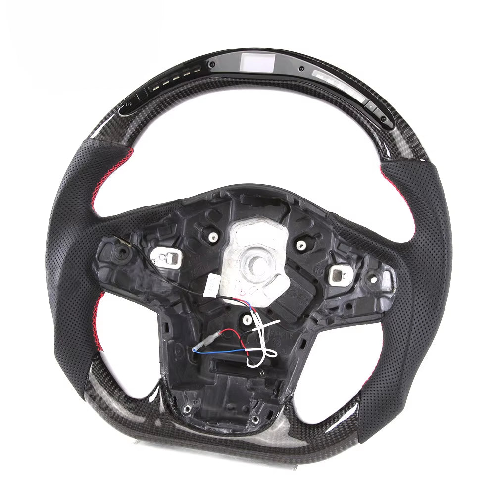 Car Modified Smart LED Carbon Fiber Steering Wheel for Toyota Supra GR A90 MK5